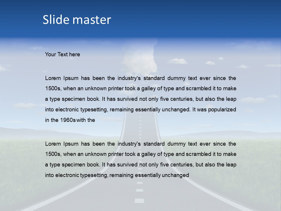 Highway Strategy Breaking Free PowerPoint Template