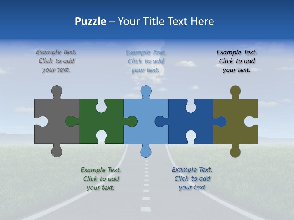 Highway Strategy Breaking Free PowerPoint Template