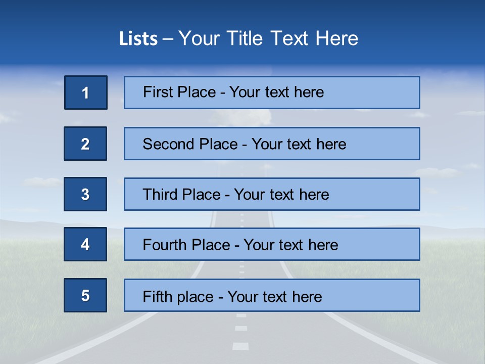Highway Strategy Breaking Free PowerPoint Template