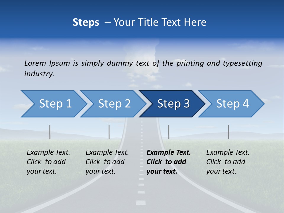 Highway Strategy Breaking Free PowerPoint Template
