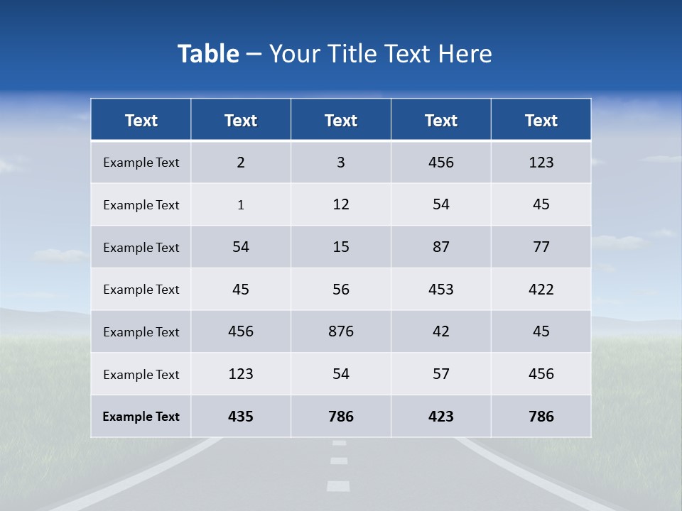 Highway Strategy Breaking Free PowerPoint Template