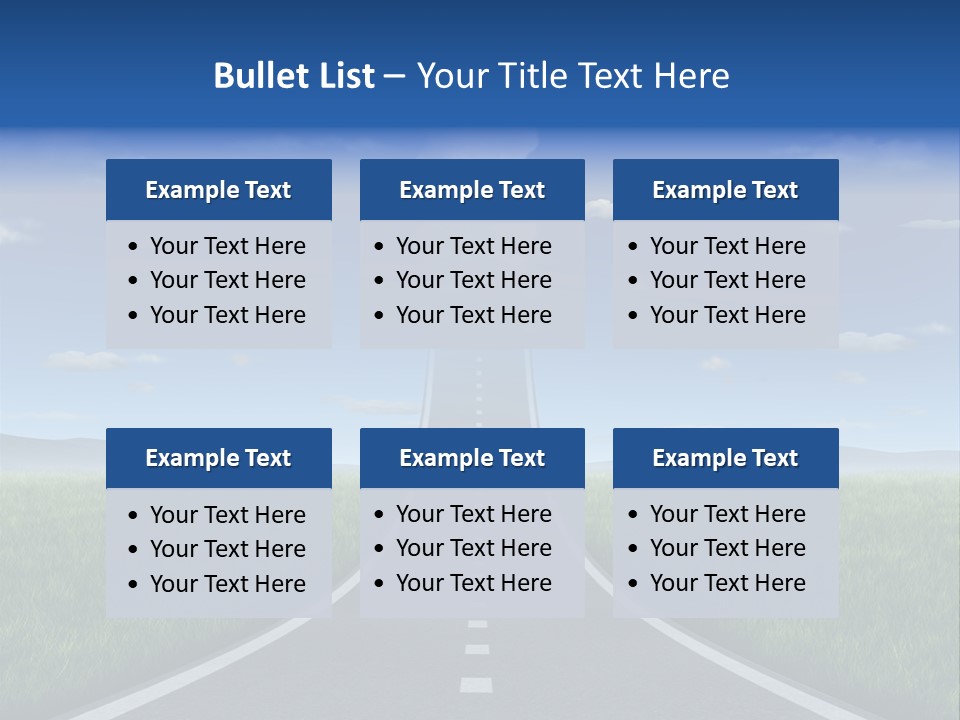 Highway Strategy Breaking Free PowerPoint Template
