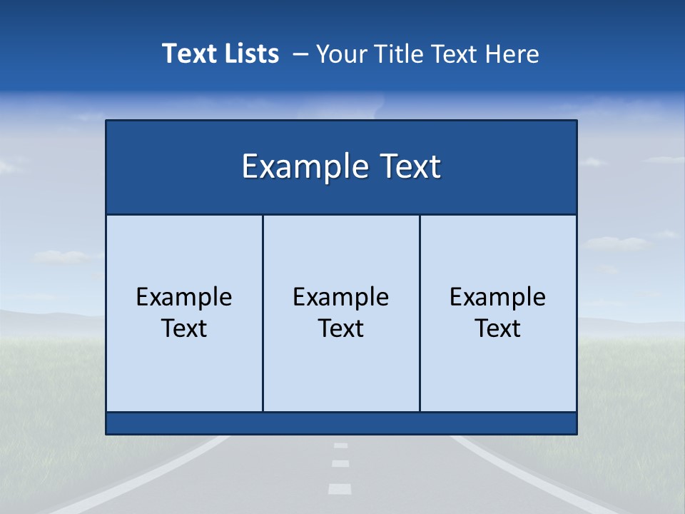 Highway Strategy Breaking Free PowerPoint Template