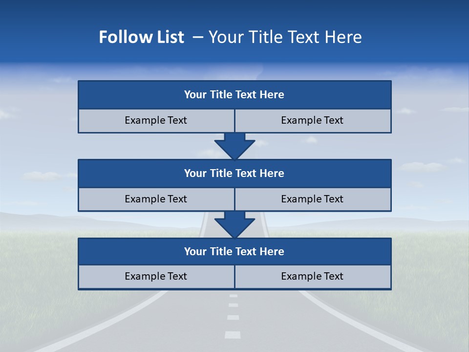 Highway Strategy Breaking Free PowerPoint Template