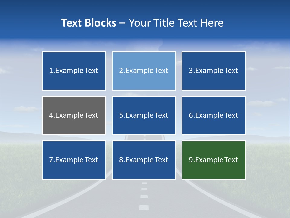Highway Strategy Breaking Free PowerPoint Template