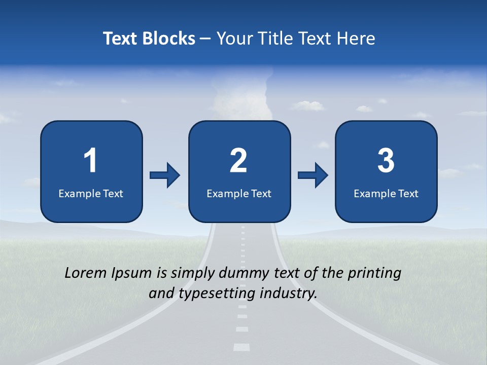 Highway Strategy Breaking Free PowerPoint Template