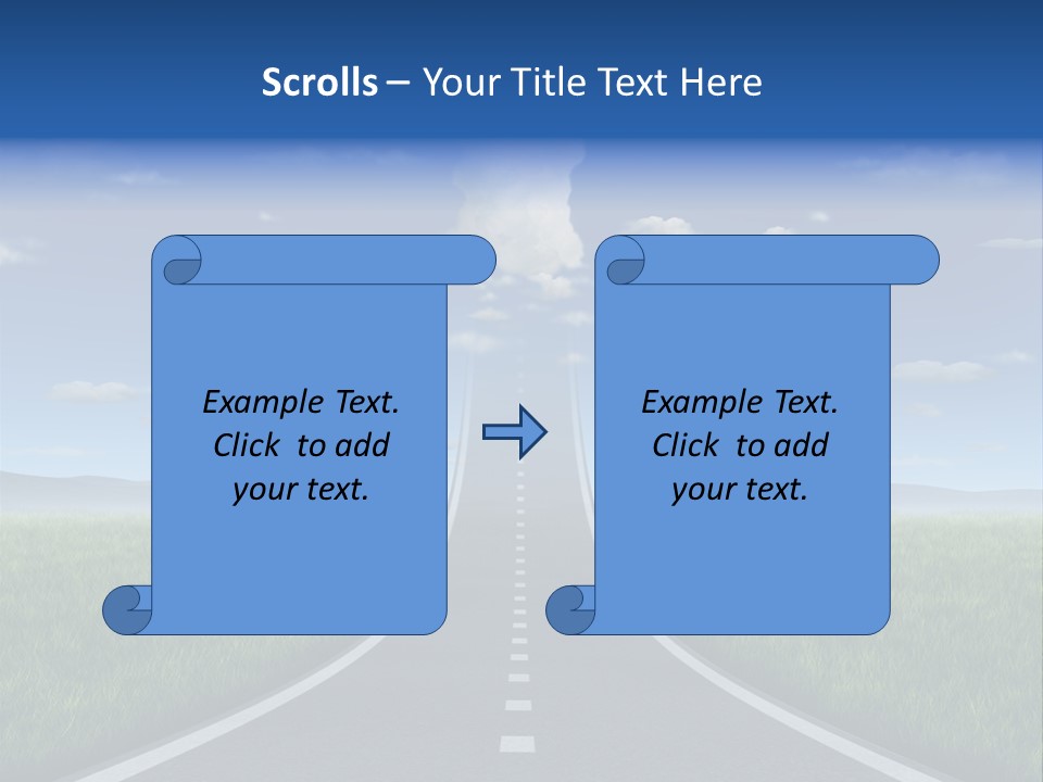 Highway Strategy Breaking Free PowerPoint Template