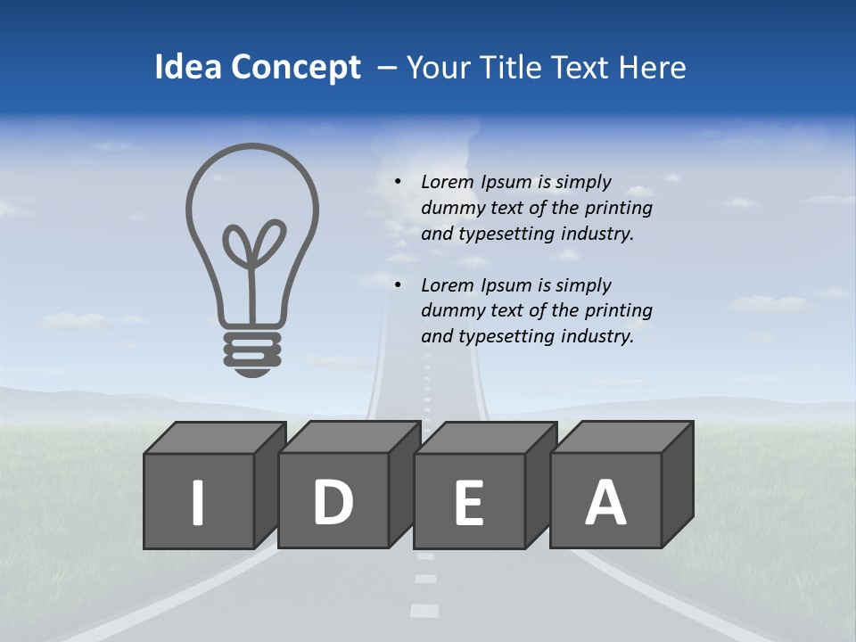 Highway Strategy Breaking Free PowerPoint Template