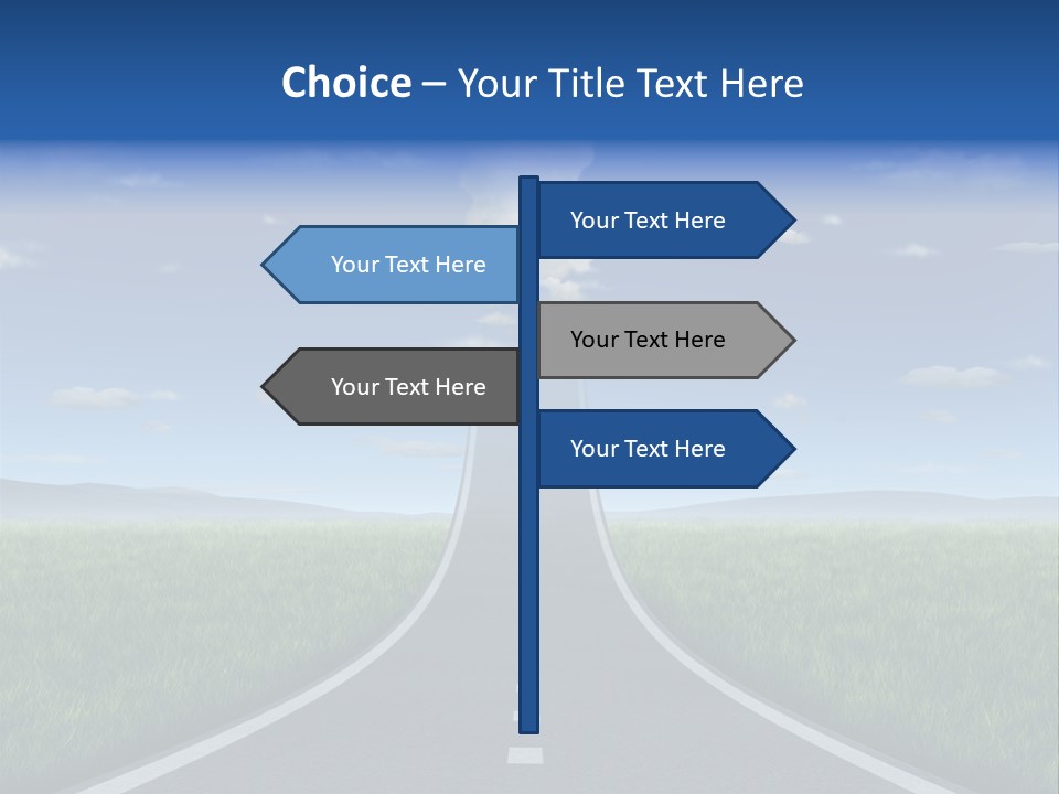 Highway Strategy Breaking Free PowerPoint Template