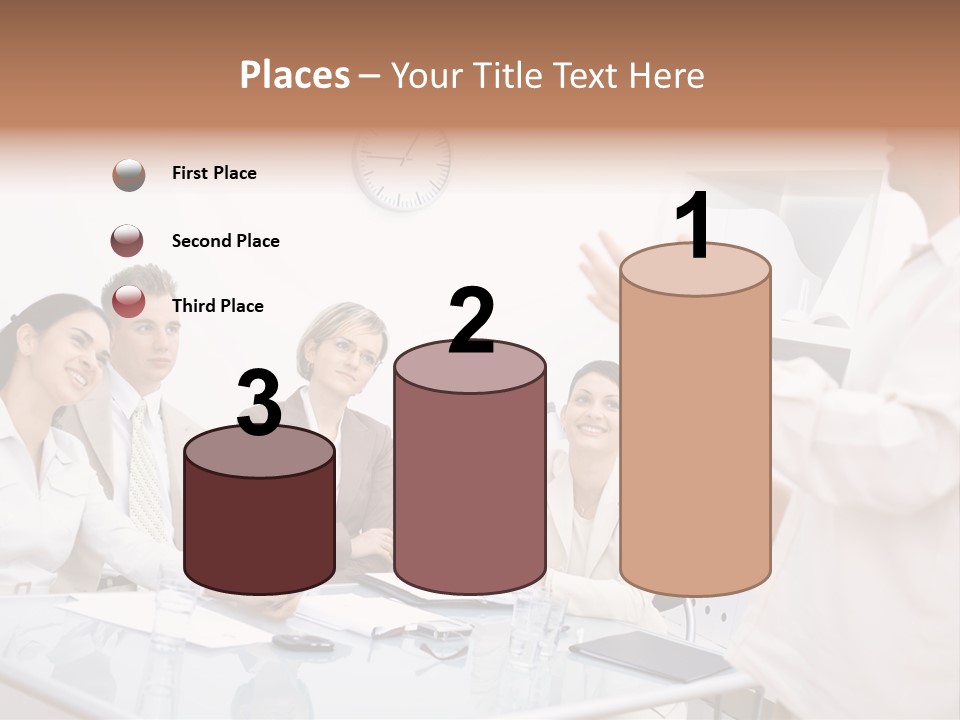 Businesswoman Colleagues Brainstorming PowerPoint Template