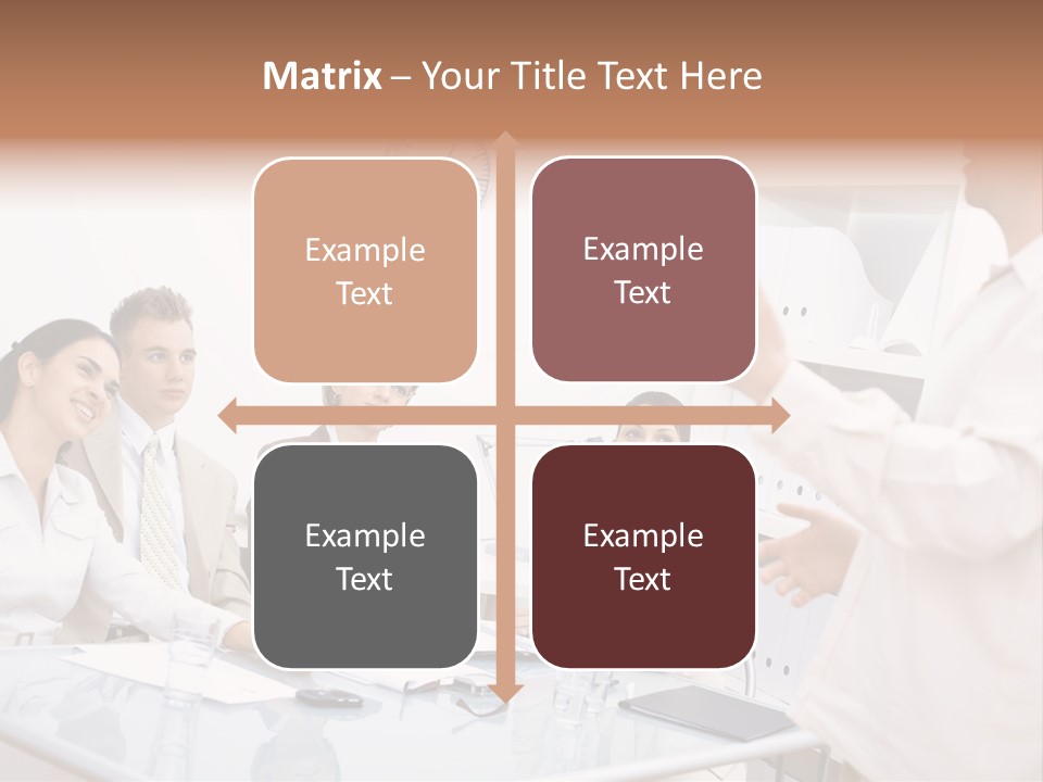 Businesswoman Colleagues Brainstorming PowerPoint Template