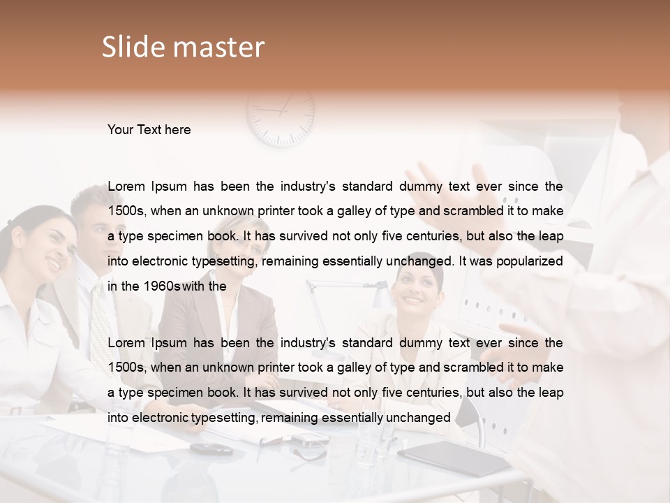 Businesswoman Colleagues Brainstorming PowerPoint Template