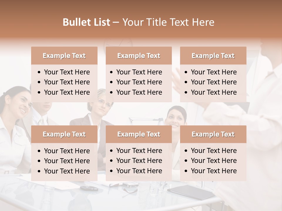 Businesswoman Colleagues Brainstorming PowerPoint Template