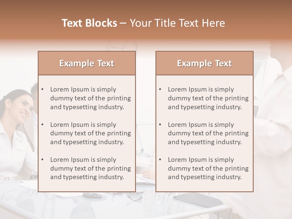 Businesswoman Colleagues Brainstorming PowerPoint Template