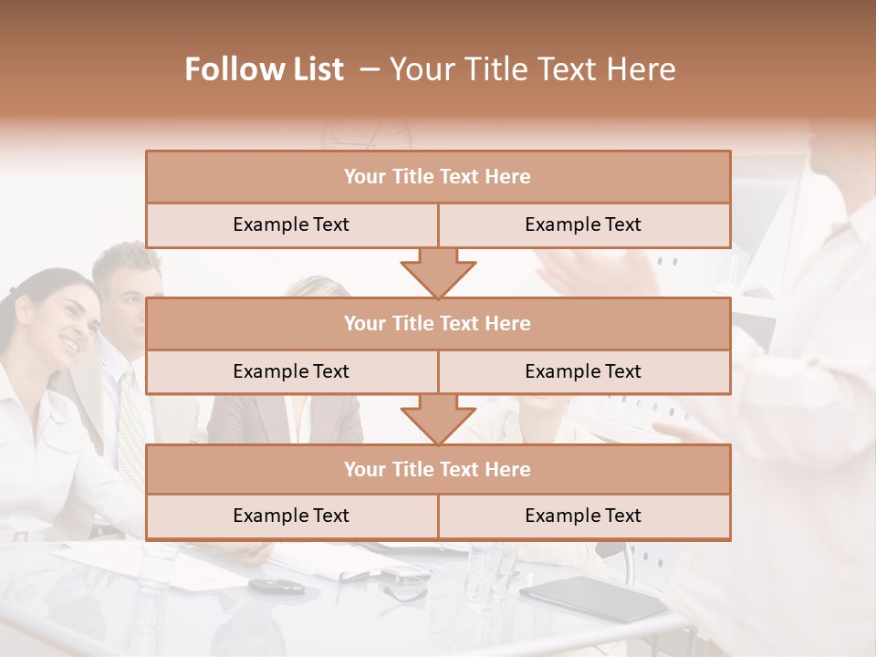 Businesswoman Colleagues Brainstorming PowerPoint Template