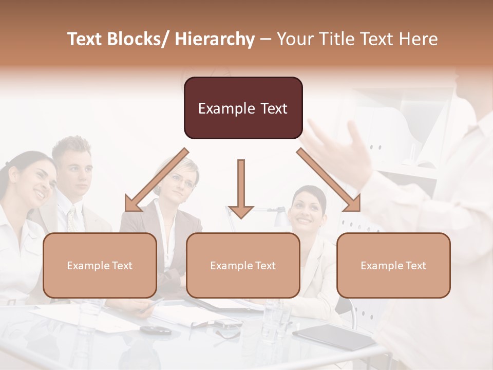 Businesswoman Colleagues Brainstorming PowerPoint Template