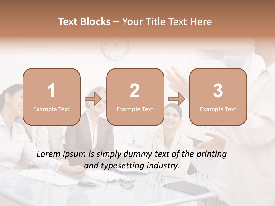 Businesswoman Colleagues Brainstorming PowerPoint Template