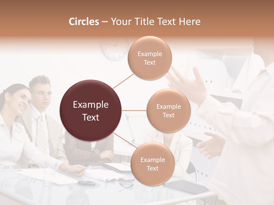 Businesswoman Colleagues Brainstorming PowerPoint Template