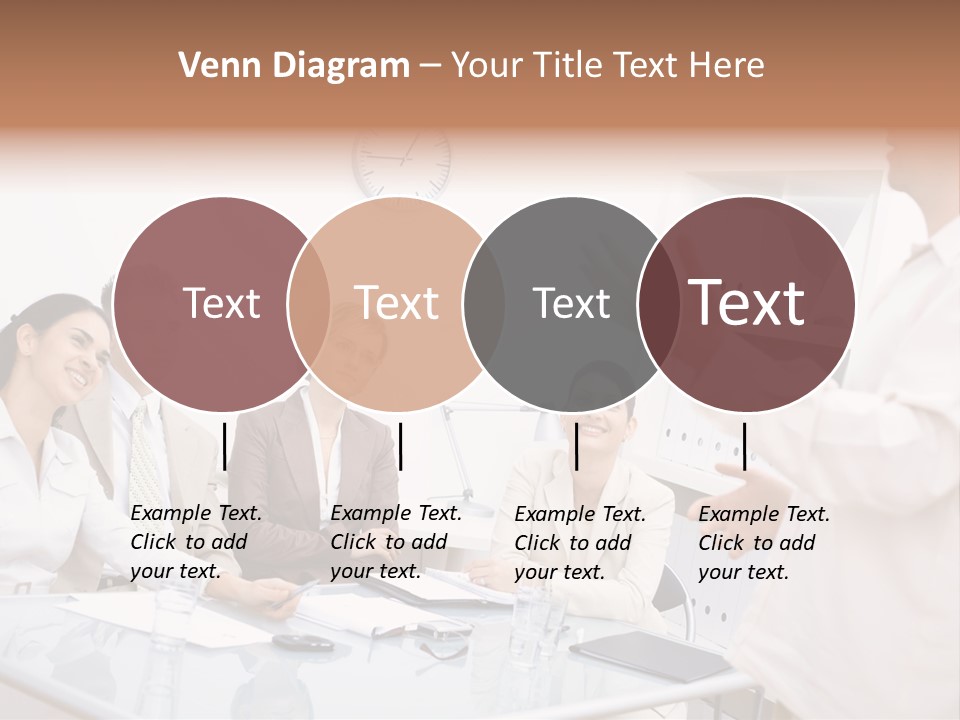 Businesswoman Colleagues Brainstorming PowerPoint Template