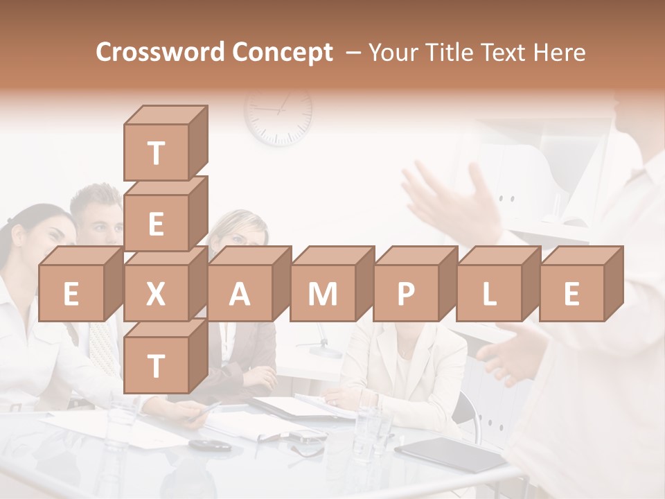 Businesswoman Colleagues Brainstorming PowerPoint Template