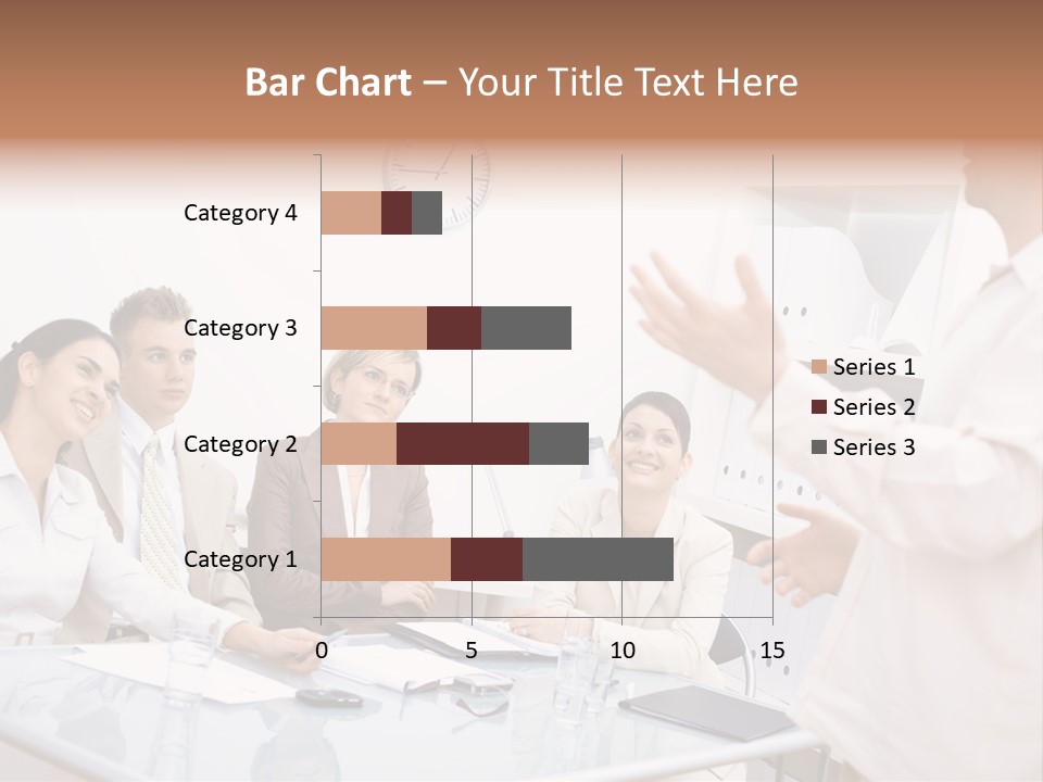 Businesswoman Colleagues Brainstorming PowerPoint Template