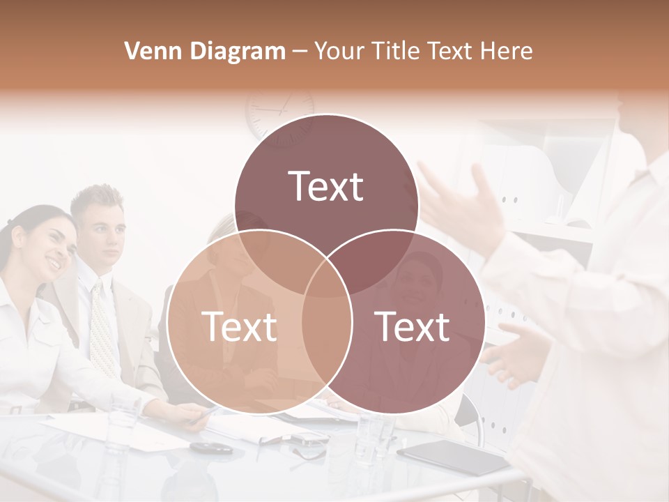 Businesswoman Colleagues Brainstorming PowerPoint Template