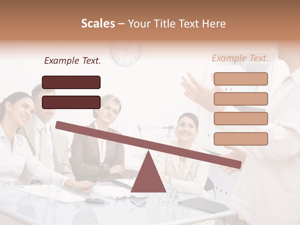 Businesswoman Colleagues Brainstorming PowerPoint Template