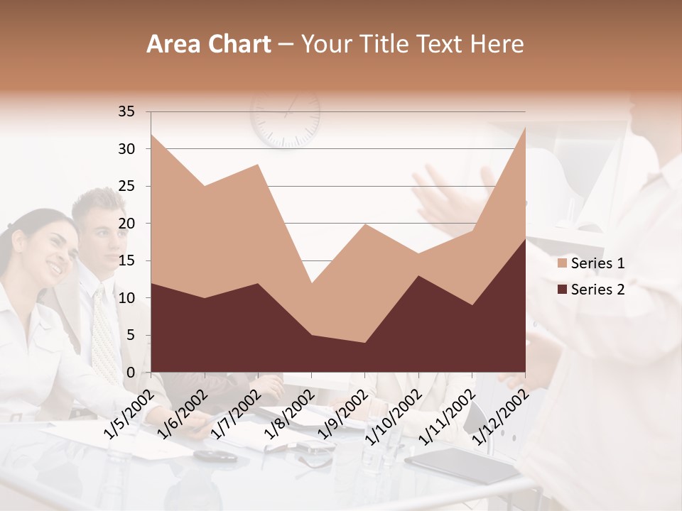 Businesswoman Colleagues Brainstorming PowerPoint Template