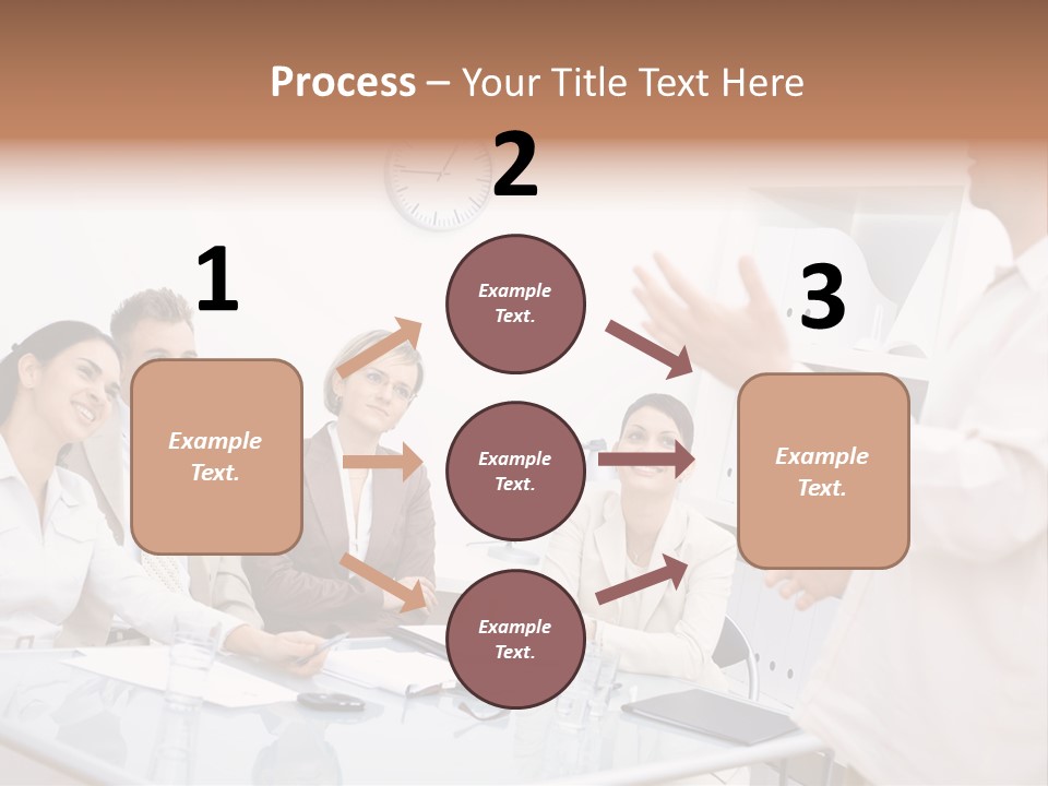 Businesswoman Colleagues Brainstorming PowerPoint Template
