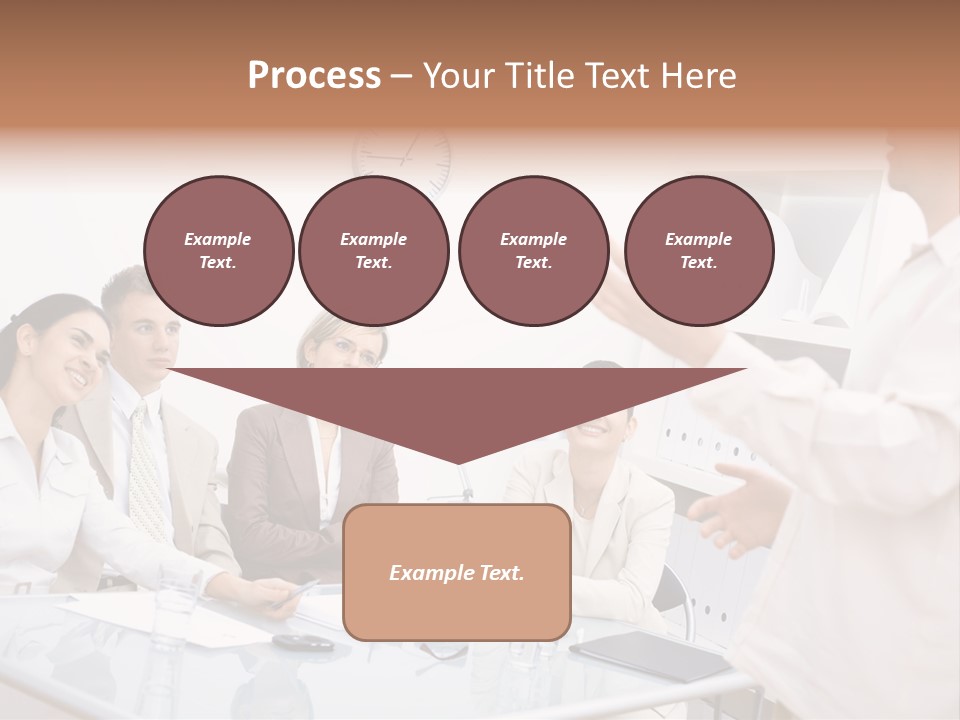 Businesswoman Colleagues Brainstorming PowerPoint Template