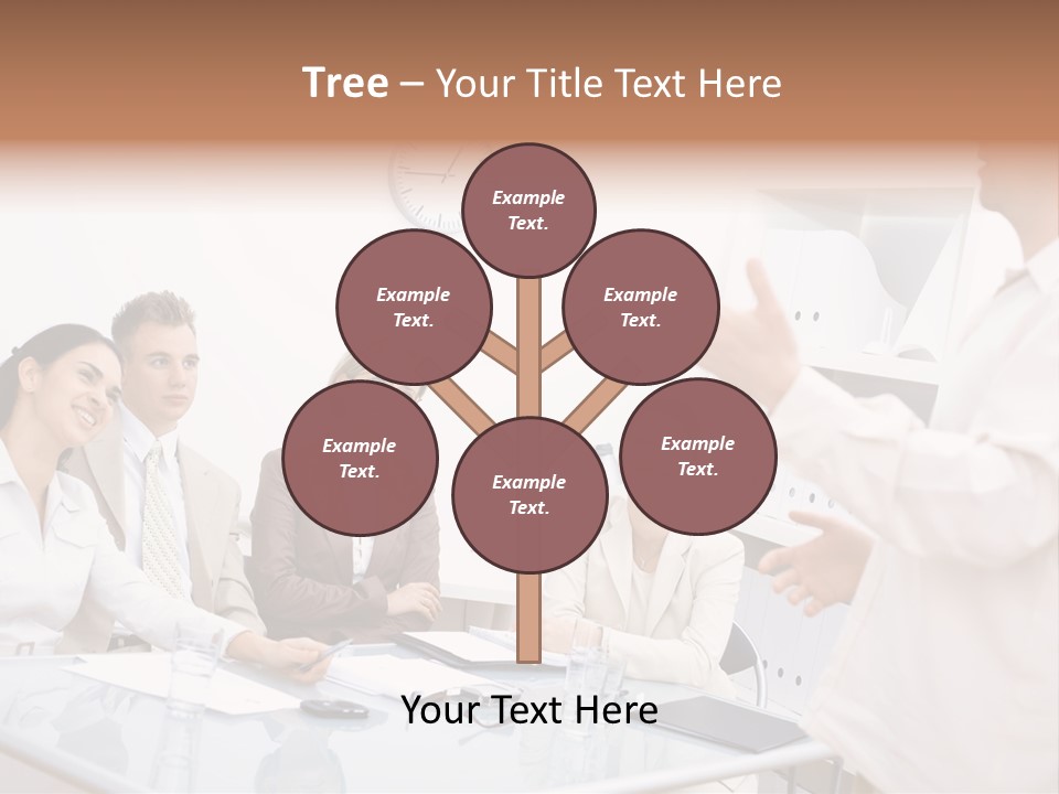 Businesswoman Colleagues Brainstorming PowerPoint Template