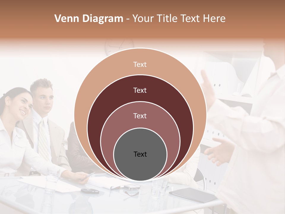 Businesswoman Colleagues Brainstorming PowerPoint Template