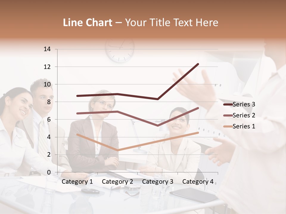 Businesswoman Colleagues Brainstorming PowerPoint Template