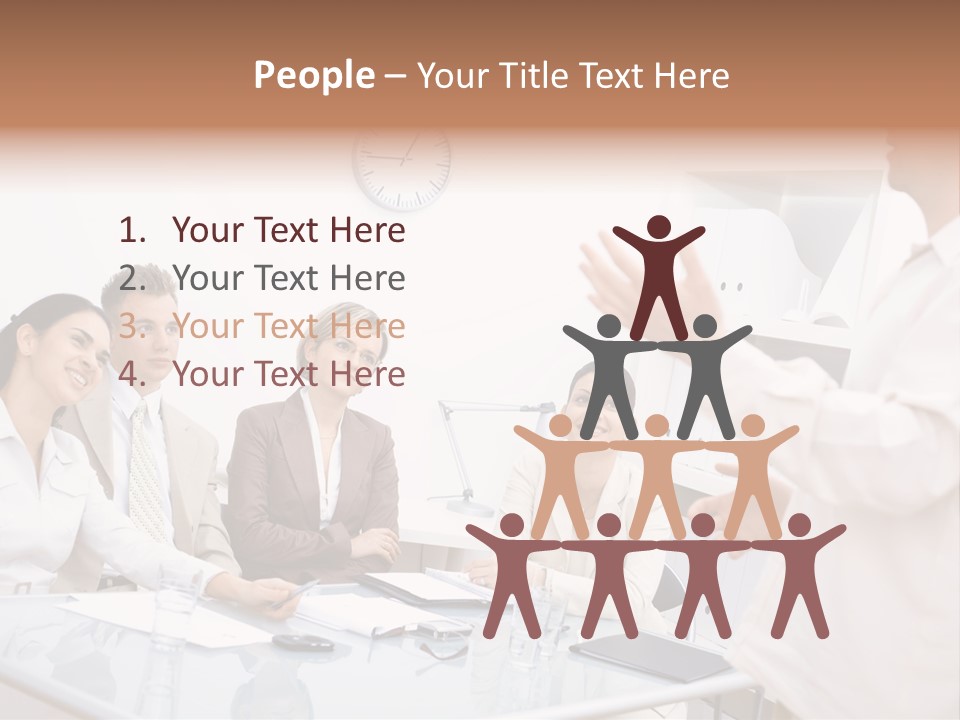 Businesswoman Colleagues Brainstorming PowerPoint Template