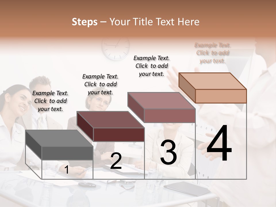 Businesswoman Colleagues Brainstorming PowerPoint Template