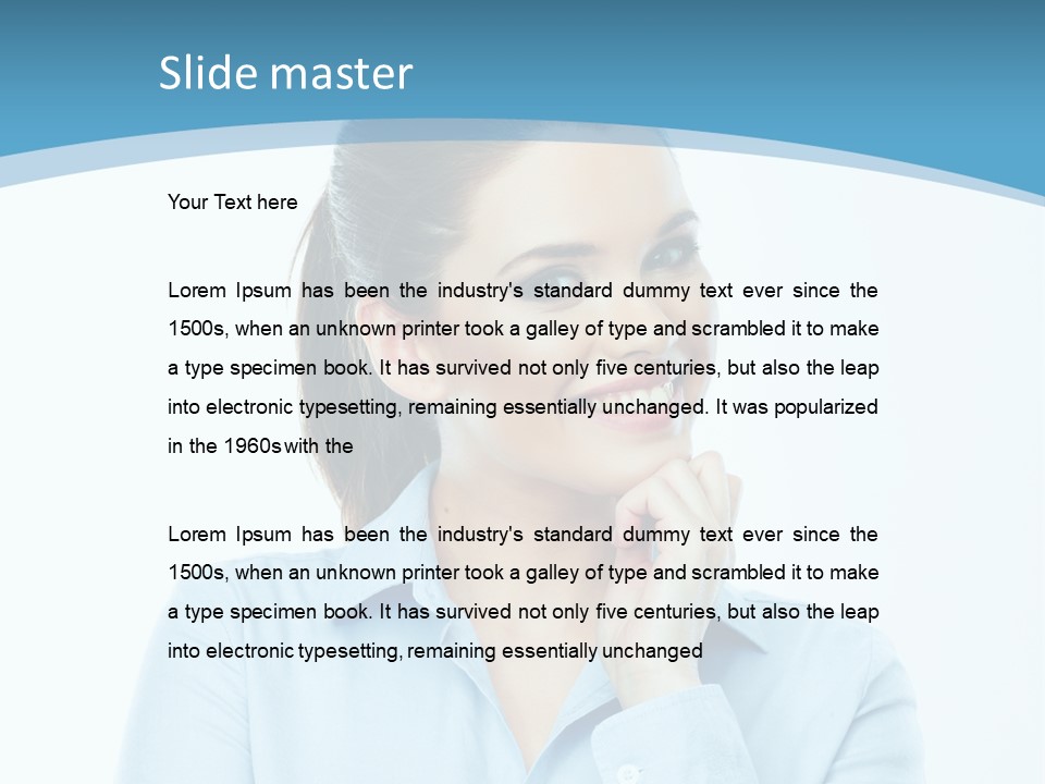 Business Standing Modern PowerPoint Template
