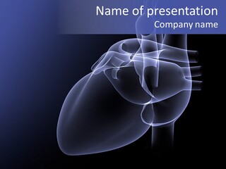 Heartbeat Clip Art Atrium PowerPoint Template