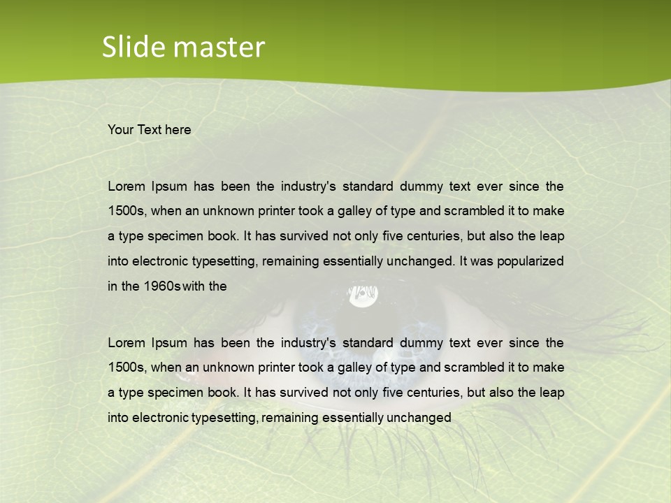 Expression Floral Foliage PowerPoint Template