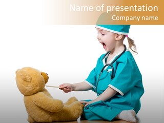 Person Cure Medical PowerPoint Template