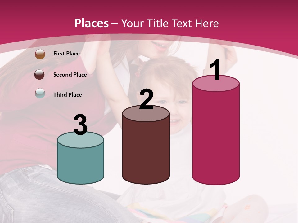 Female Indoors Smiling PowerPoint Template