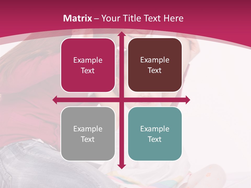 Female Indoors Smiling PowerPoint Template