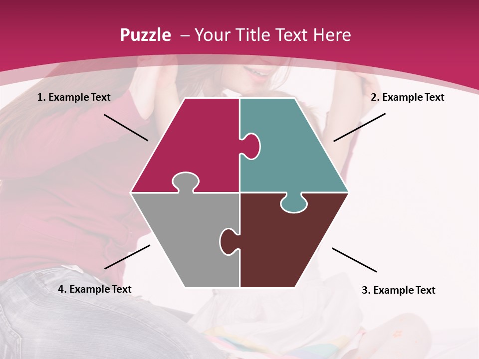 Female Indoors Smiling PowerPoint Template