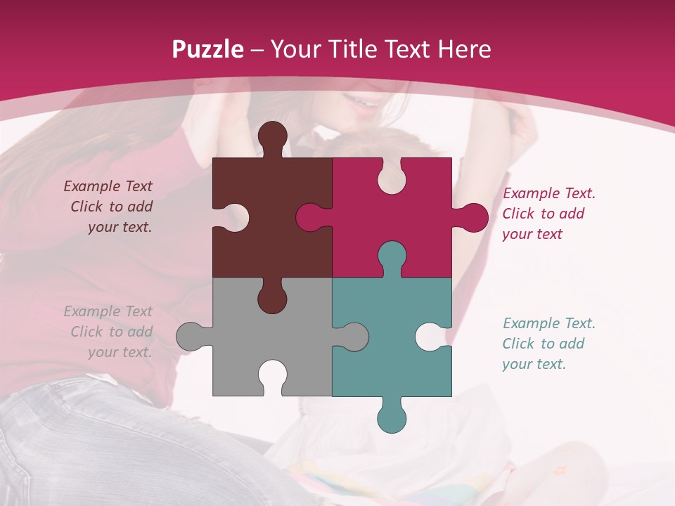 Female Indoors Smiling PowerPoint Template