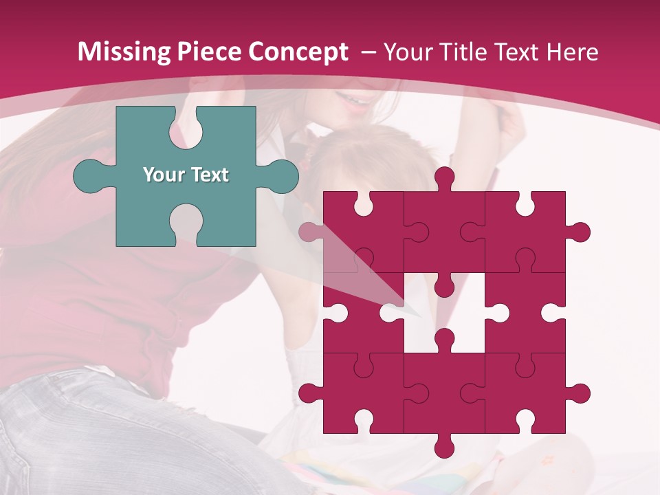 Female Indoors Smiling PowerPoint Template