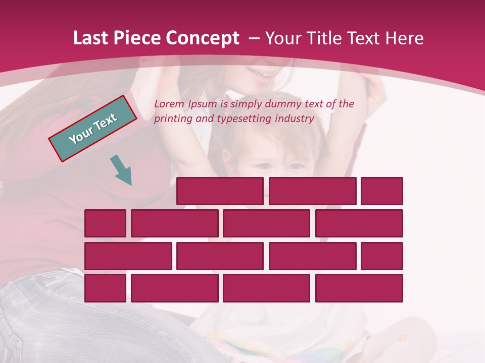 Female Indoors Smiling PowerPoint Template