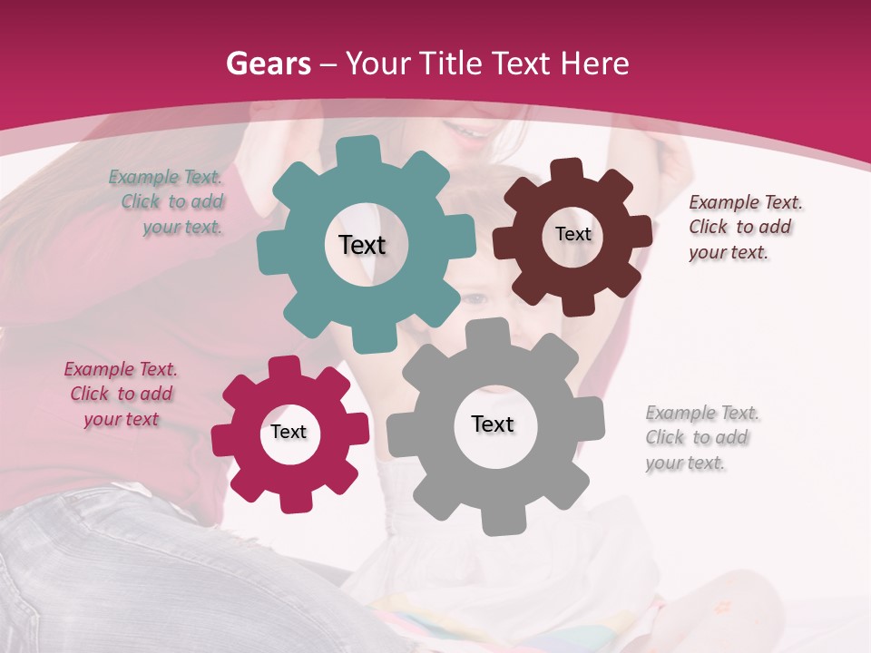 Female Indoors Smiling PowerPoint Template