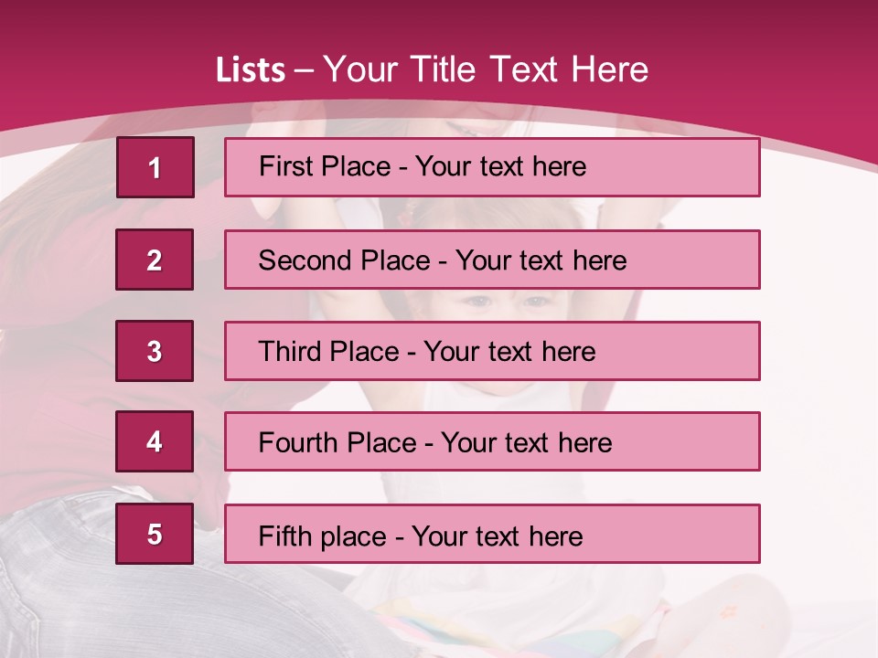 Female Indoors Smiling PowerPoint Template