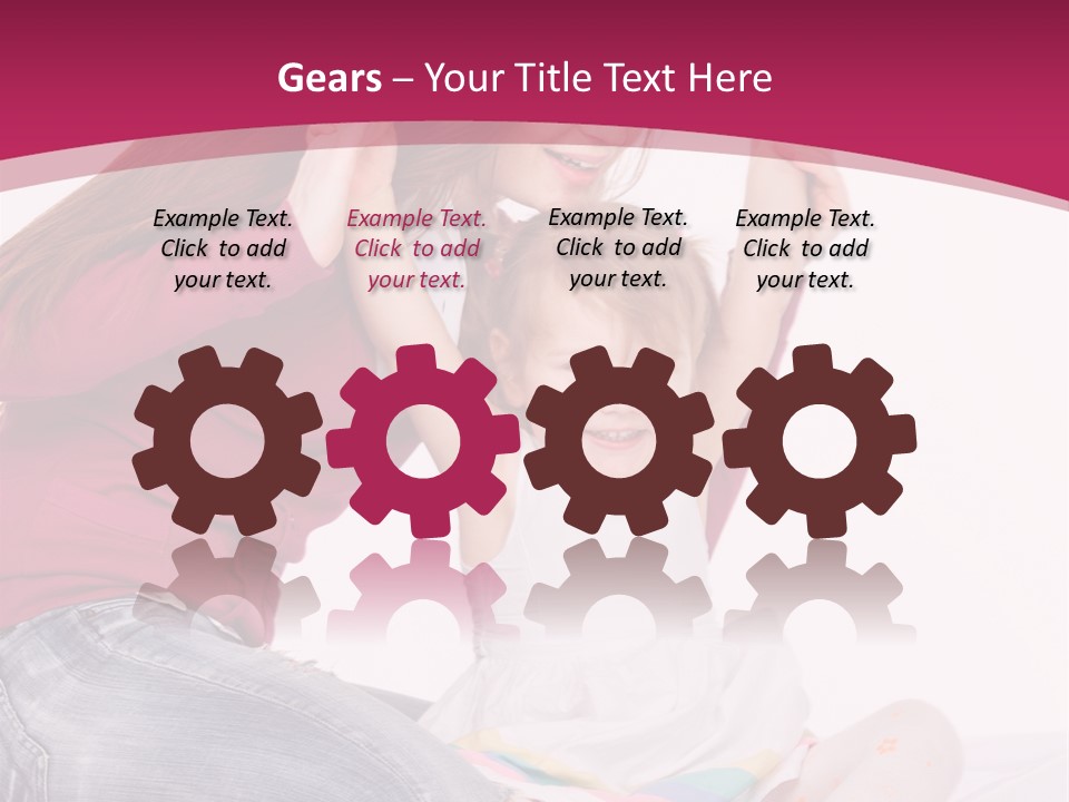 Female Indoors Smiling PowerPoint Template