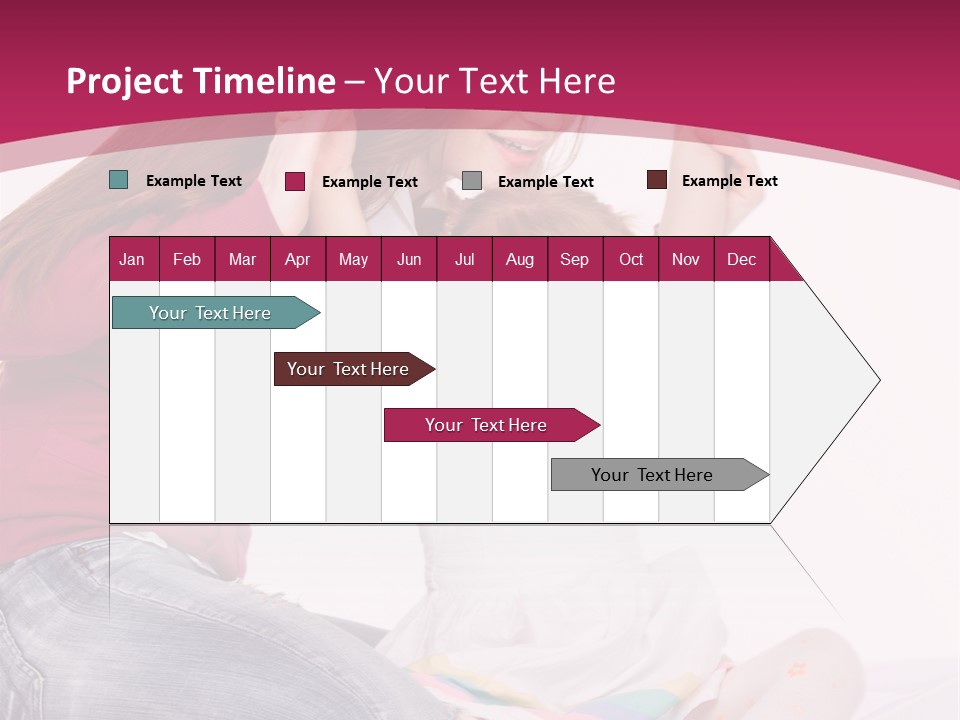 Female Indoors Smiling PowerPoint Template