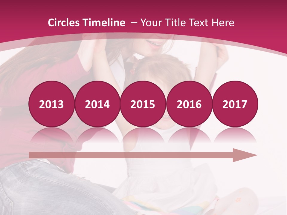 Female Indoors Smiling PowerPoint Template